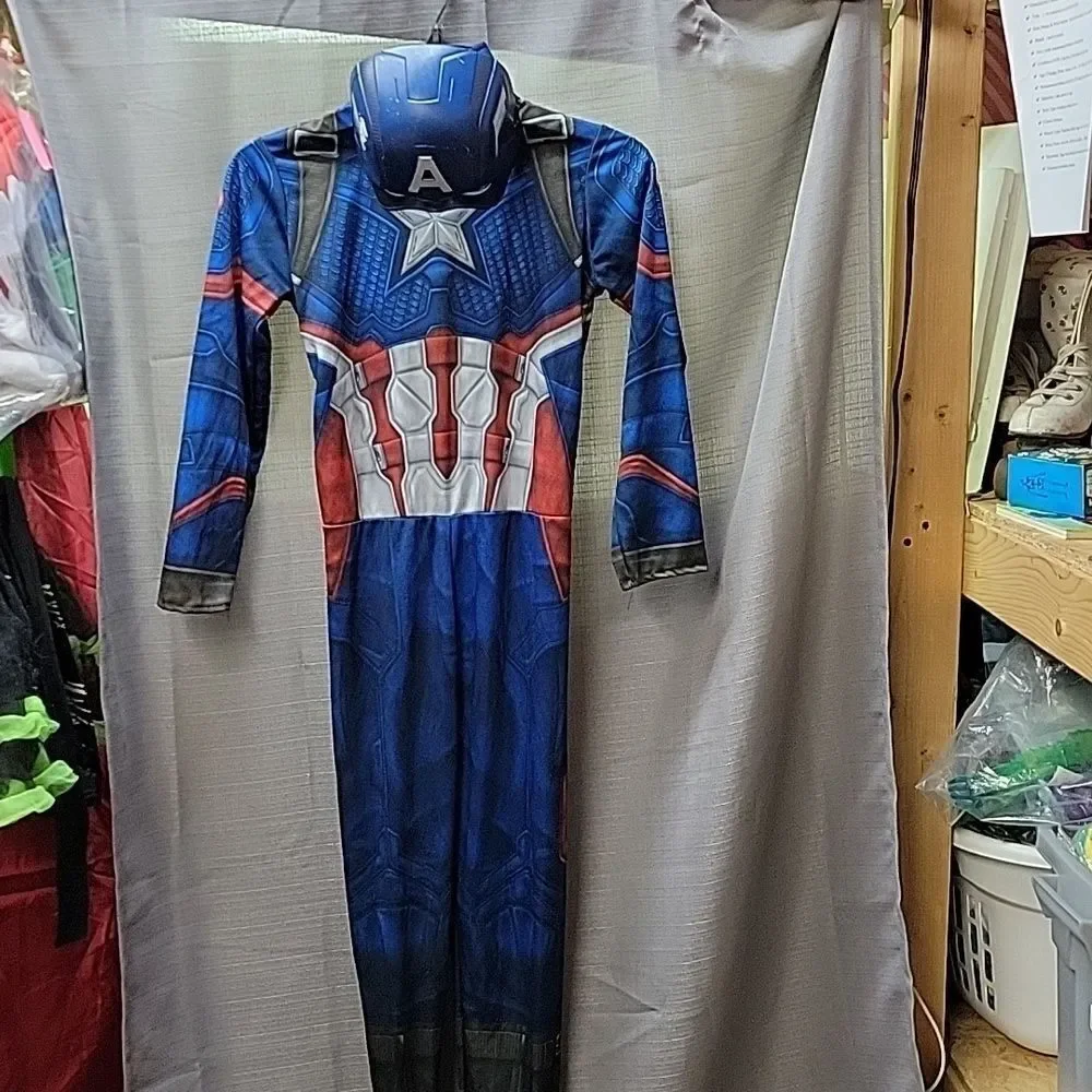 Rubies Brand Marvel Avengers Captain American‎ Costume Size M 7-8